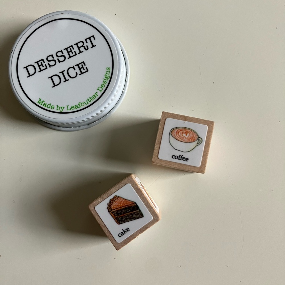 Dessert Dice by Leafcutter Designs